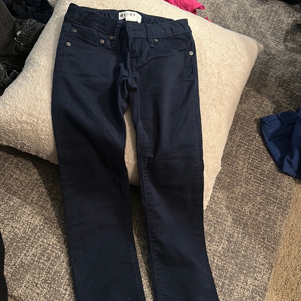 Girls dark blue Roxy brand light weight jeans